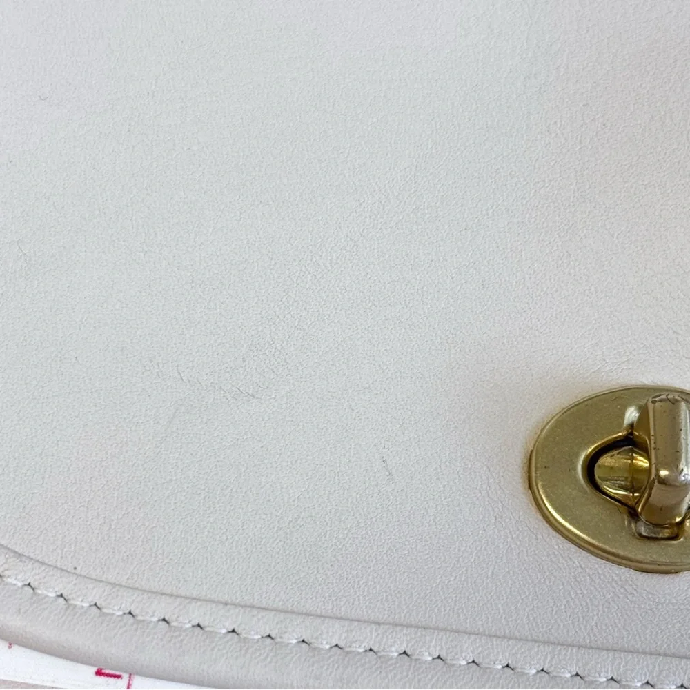 Vintage Coach 1997 Legacy Flap Bone Leather Crossbody Amazing Condition 9965 - Picture 16 of 16